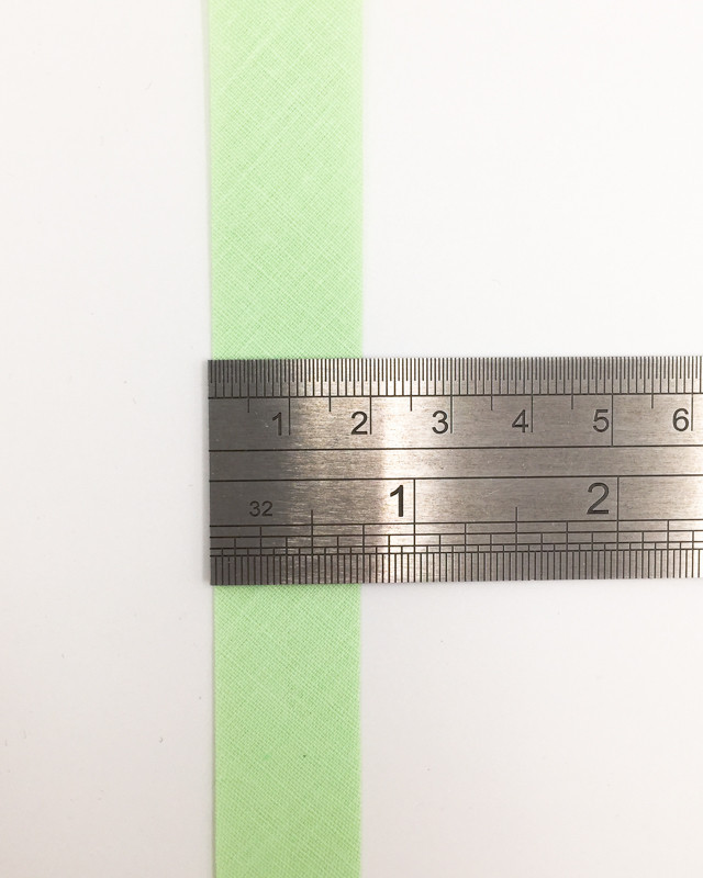 Biais de couture vert pistache au mètre - Mercerine