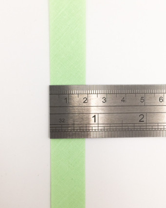 Biais de couture vert pistache au mètre - Mercerine