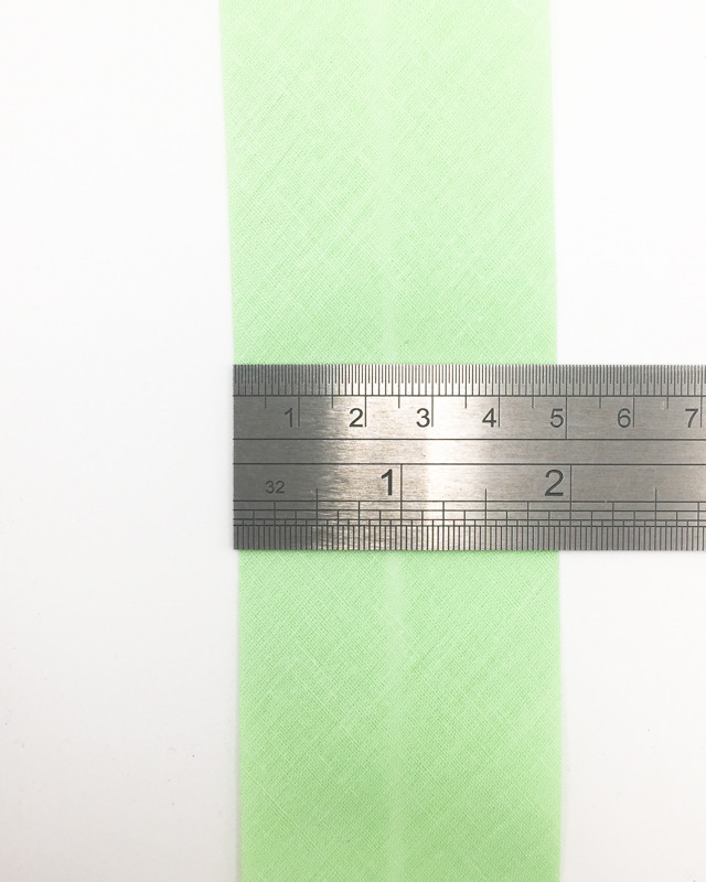 Biais de couture vert pistache au mètre - Mercerine