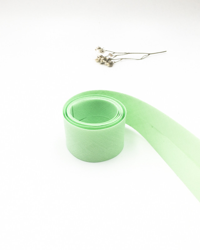 Biais de couture vert pistache au mètre - Mercerine