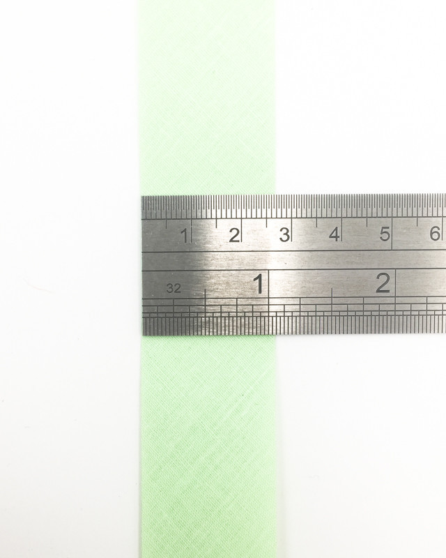 Biais de couture vert pistache au mètre - Mercerine