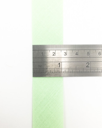 Biais de couture vert pistache au mètre - Mercerine