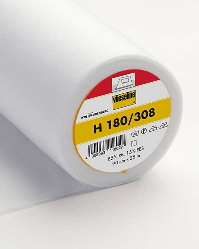 Tissu Vlieseline H180 Entoilage thermocollant soie viscose  blanc -  Mercerine