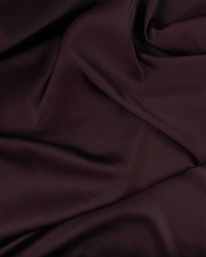 Tissu satin prune léger Gala x10cm