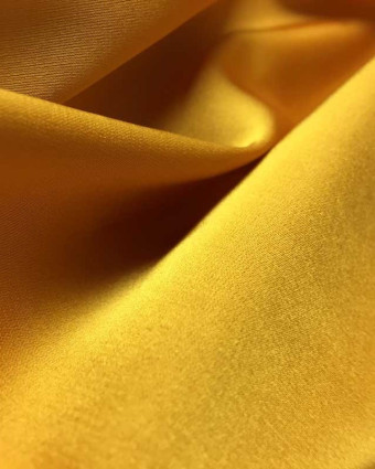 Tissu satin jaune léger Gala x10cm