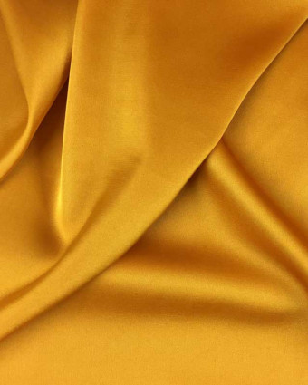 Tissu satin jaune léger Gala x10cm
