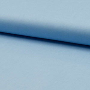 Popeline de coton Bleu x10cm