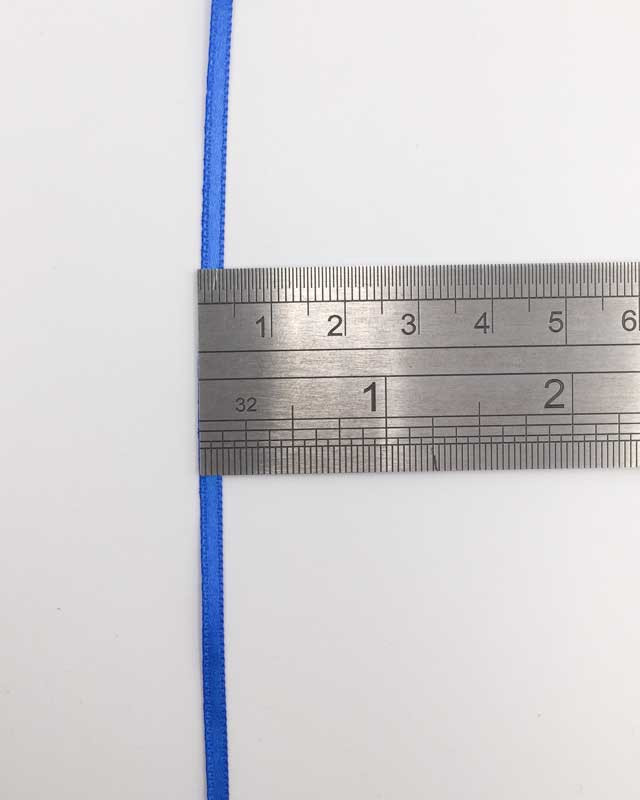 Ruban satin bleu stone