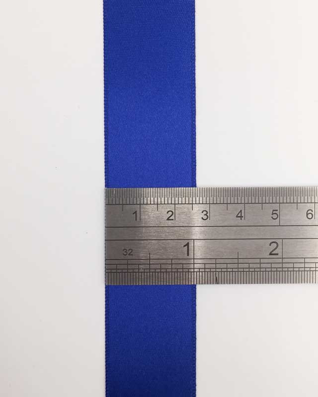 Ruban satin bleu roi