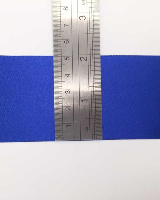 Ruban satin bleu roi