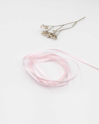 Ruban satin rose paradis