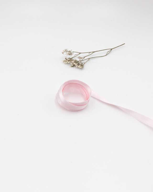 Ruban satin rose paradis