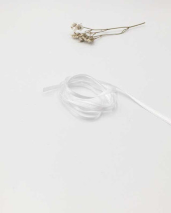 Ruban satin blanc