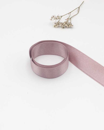 Ruban satin vieux rose