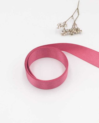 Ruban satin rose