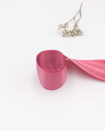 Ruban satin rose