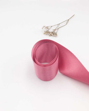 Ruban satin rose