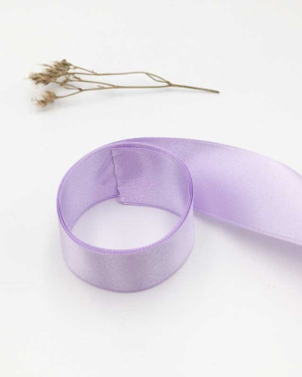 Ruban satin parme