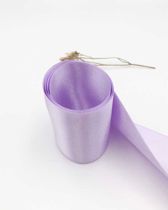 Ruban satin parme