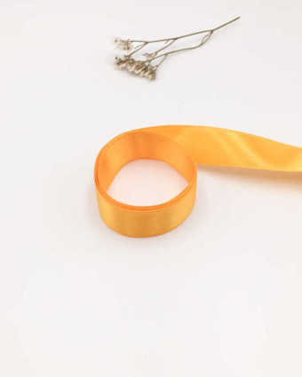 Ruban satin jaune d'orient