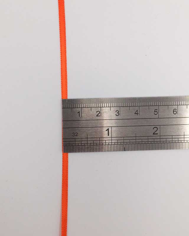 Ruban satin orange capucine