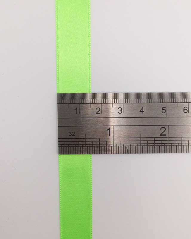 Ruban satin vert fluo