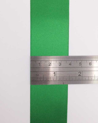 Ruban satin vert profond