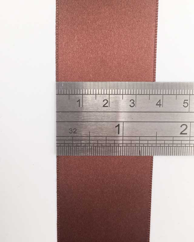 Ruban satin brun