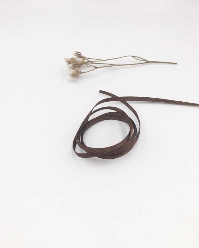 Ruban satin marron macchiato
