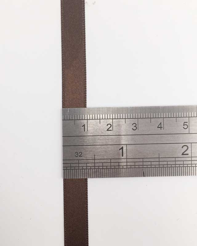 Ruban satin marron macchiato
