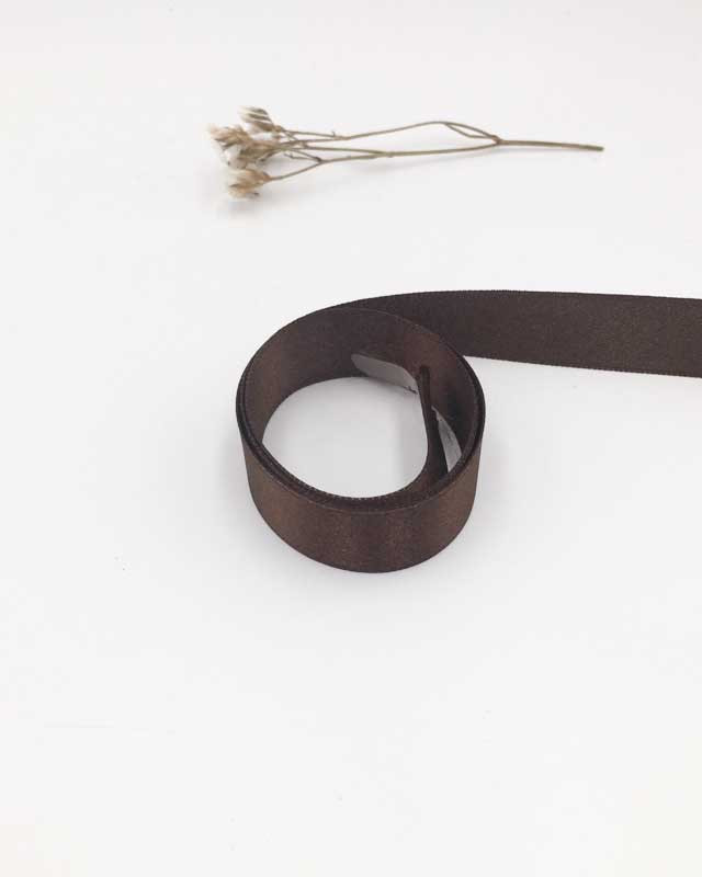 Ruban satin marron macchiato