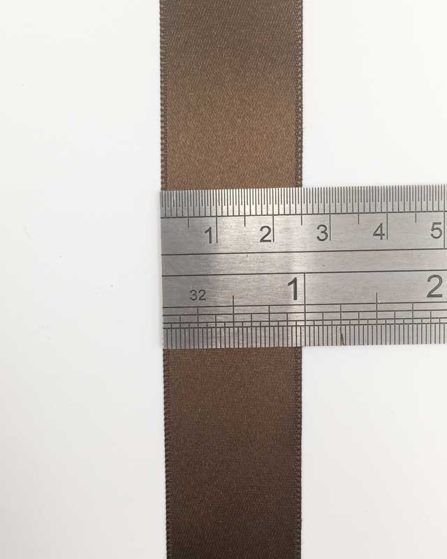Ruban satin marron macchiato