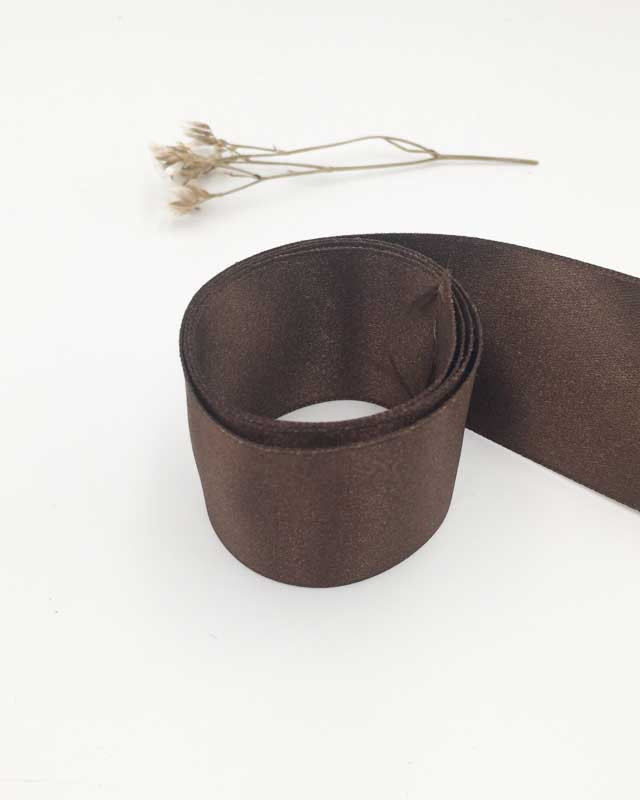 Ruban satin marron macchiato