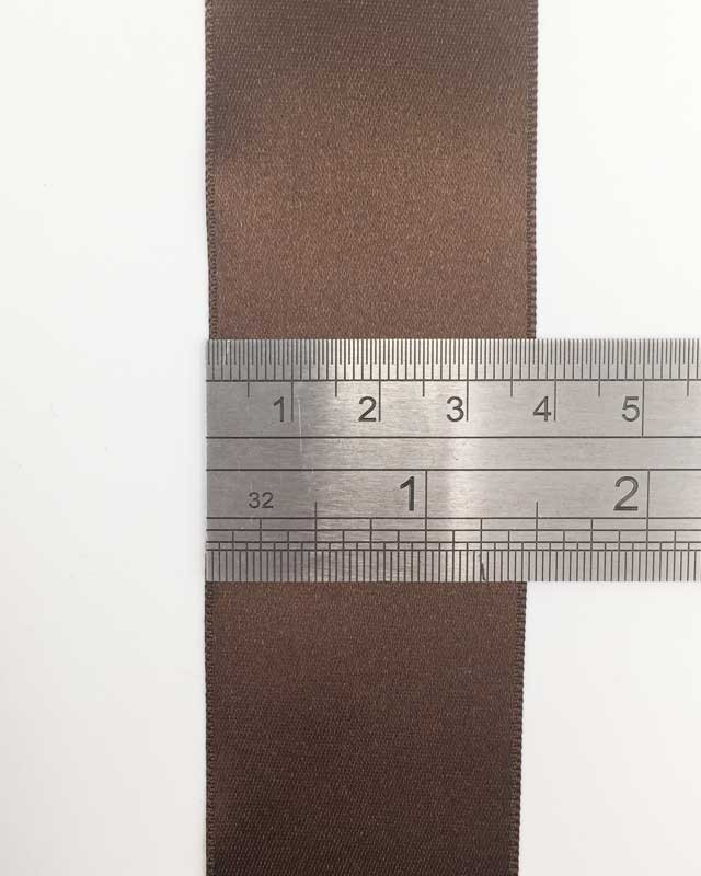 Ruban satin marron macchiato