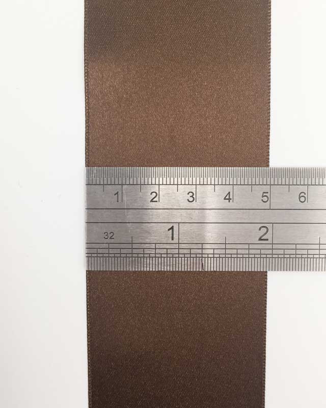 Ruban satin marron macchiato