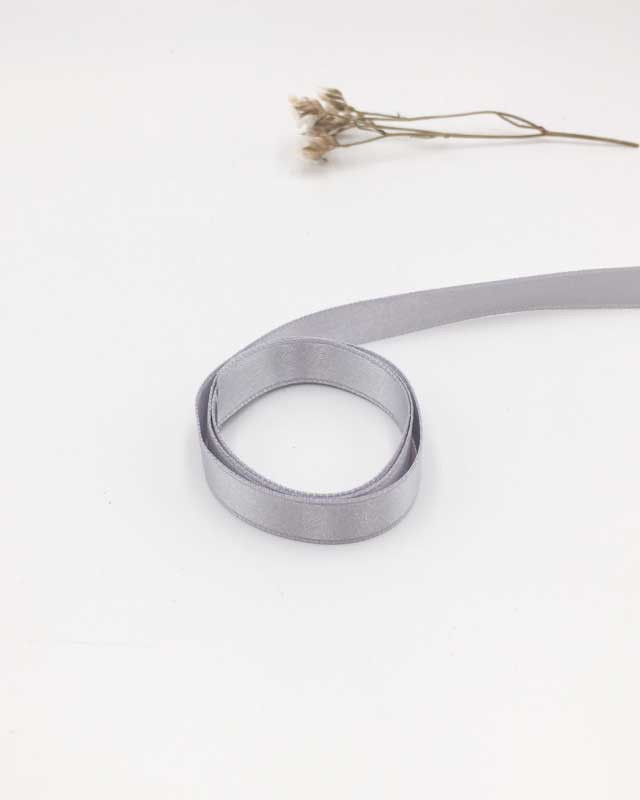 Ruban satin  gris perlé