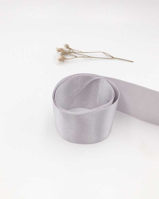 Ruban satin  gris perlé