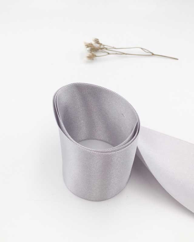 Ruban satin  gris perlé