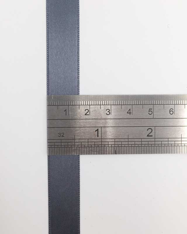 Ruban satin gris anthracite