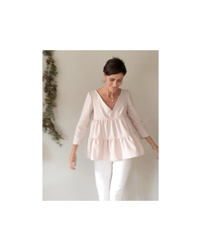 patron de couture EUGENIE  blouse et robe - Atelier Scammit