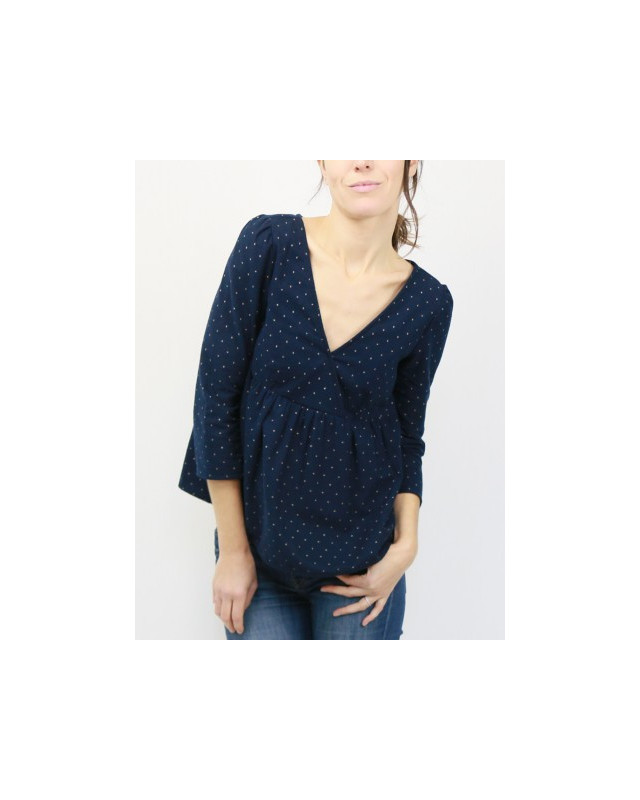 EUGENIE -Patron de couture - blouse et robe - Atelier Scammit - Mercerine