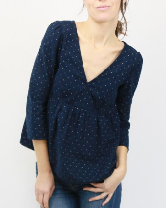 EUGENIE -Patron de couture - blouse et robe - Atelier Scammit - Mercerine