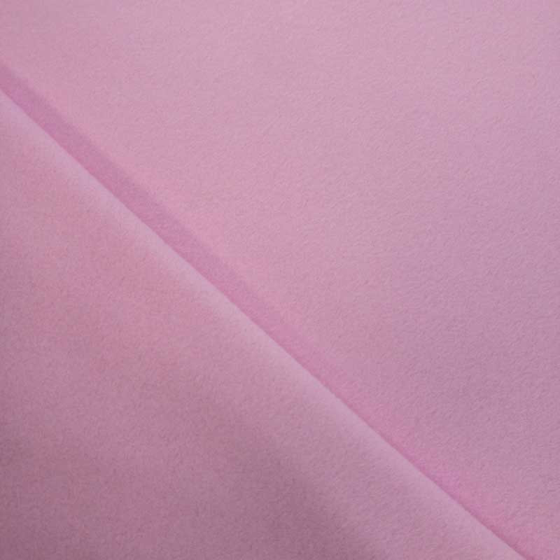 Tissu polaire coton rose clair Lola Oekotex  -  Mercerine
