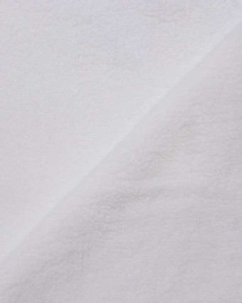 Tissu doudou épais blanc au mètre - Mercerine