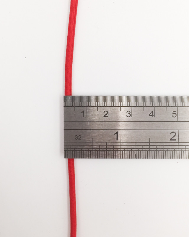 Elastique rond rouge 3mm - Mercerine