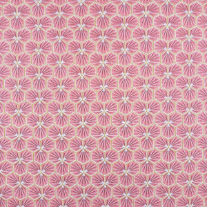 Coton imprimé Riad corail x10cm
