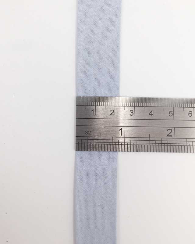 Biais coton Bio bleu gris 2mm