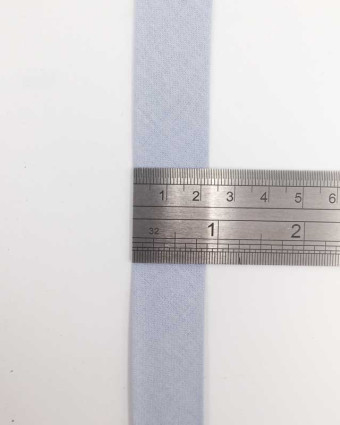 Biais coton Bio bleu gris 2mm
