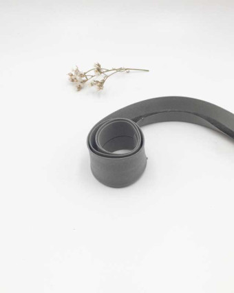 Biais coton Bio gris 20mm - Mercerine