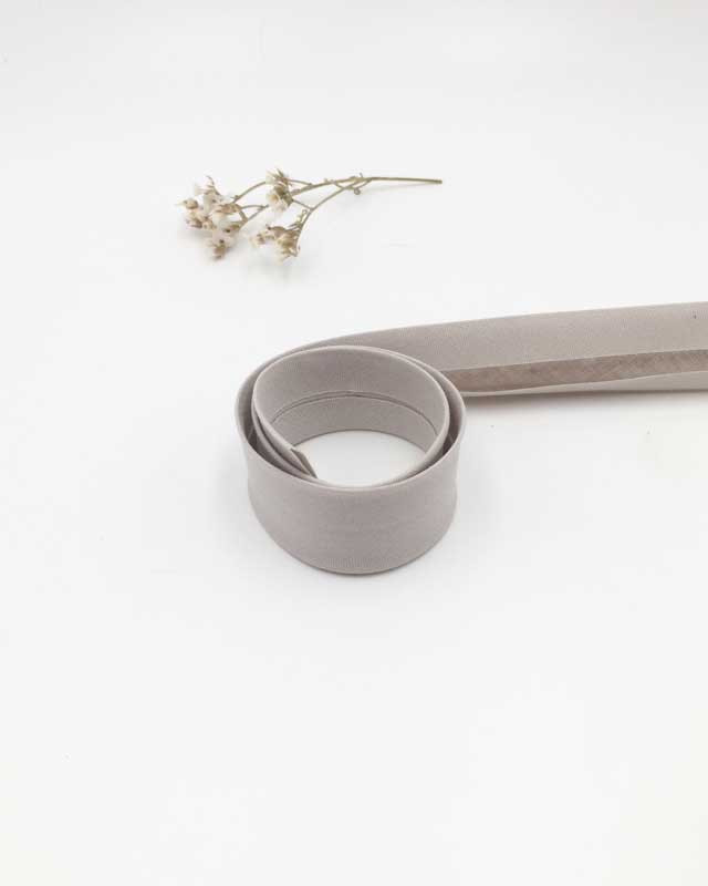 Biais coton gris clair Bio x1m -  Mercerine